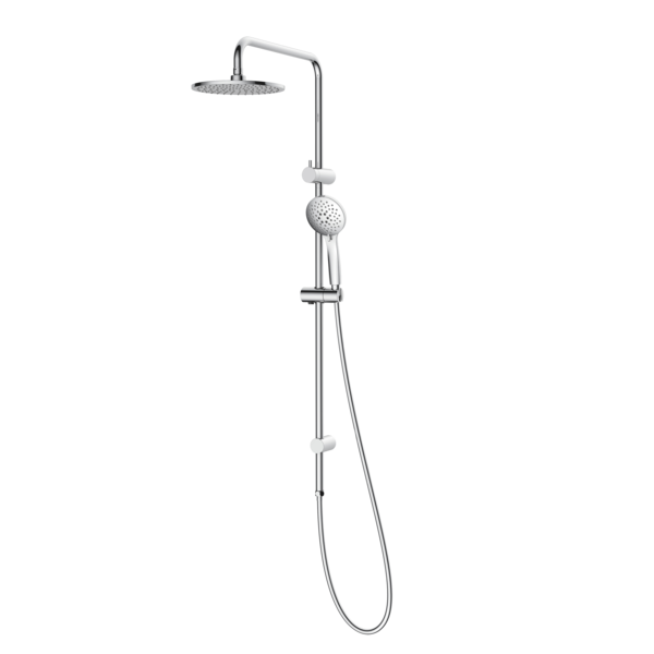 Stylus Basis Round Rail Shower with Overhead (4 Star)