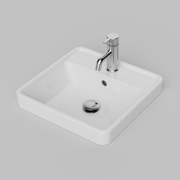Stylus Basis Inset Basin - Square - 1 tap hole
