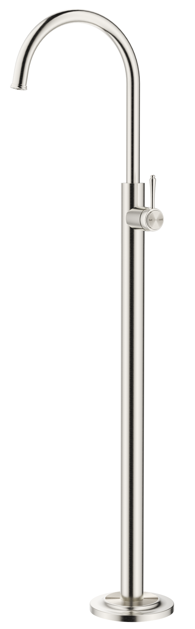 Bella Vista Mica Heritage Freestanding Bath Mixer - Trim Kit Only - Brushed Nickel