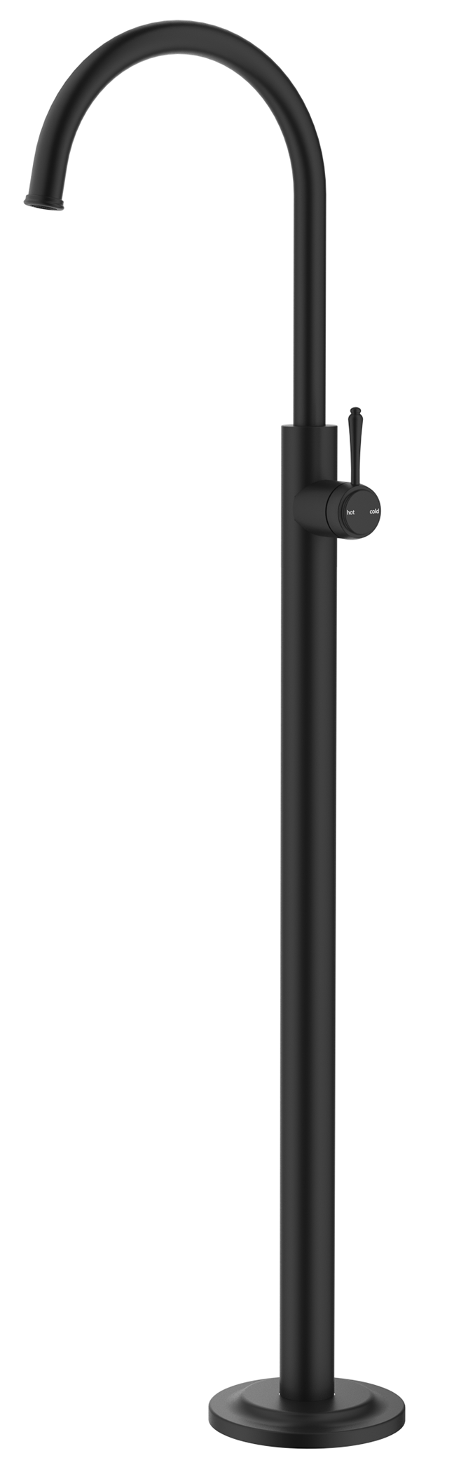 Bella Vista Mica Heritage Freestanding Bath Mixer - Trim Kit Only - Black