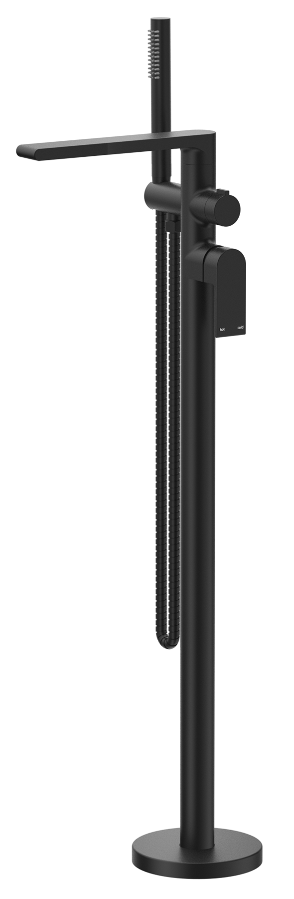 Bella Vista Beki Freestanding Bath Mixer with Hand Shower - Trim Kit Only - Black
