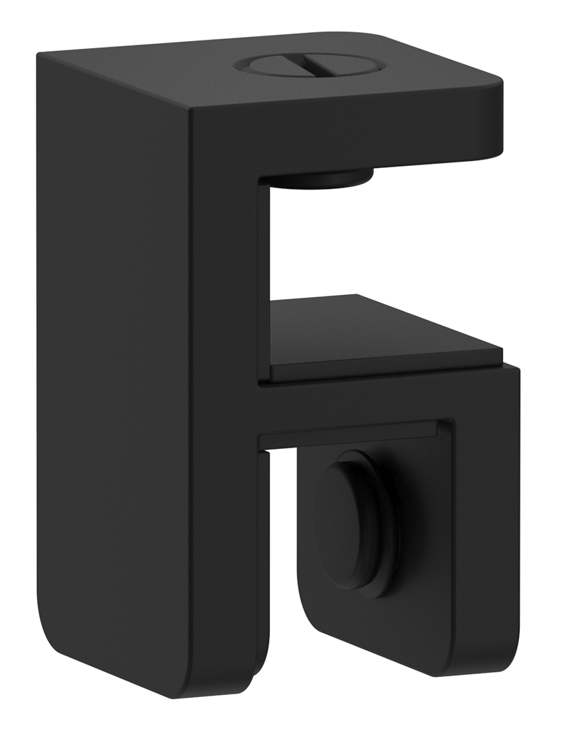 Bella Vista Shower Screen Top Plate Bracket - Black