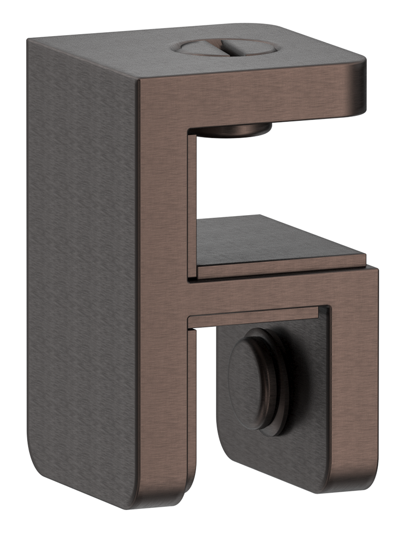 Bella Vista Shower Screen Top Plate Bracket - Dusk Bronze
