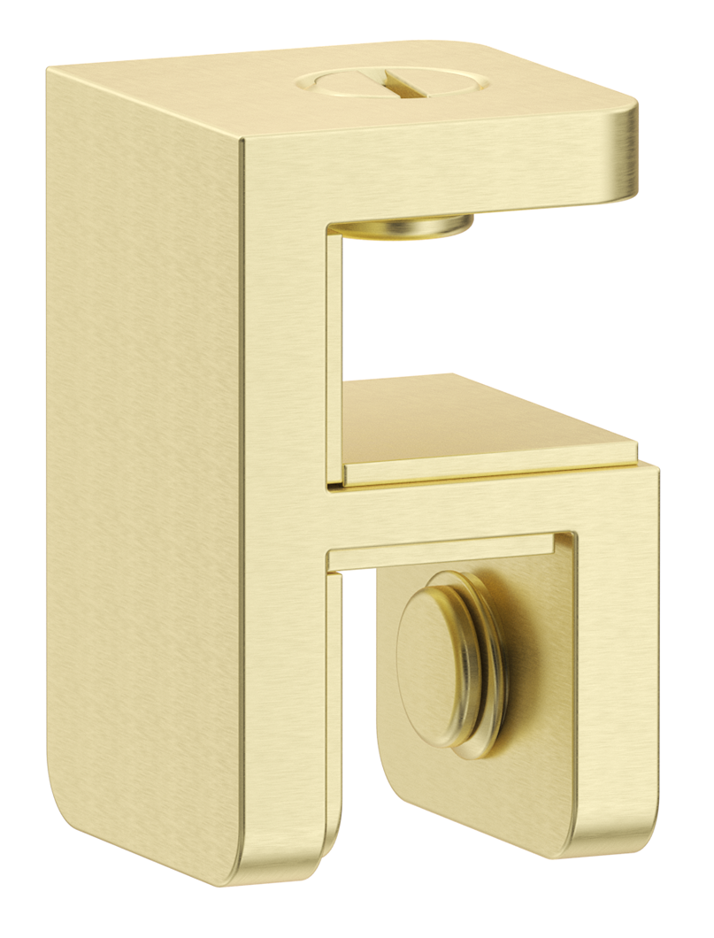 Bella Vista Shower Screen Top Plate Bracket - French Gold