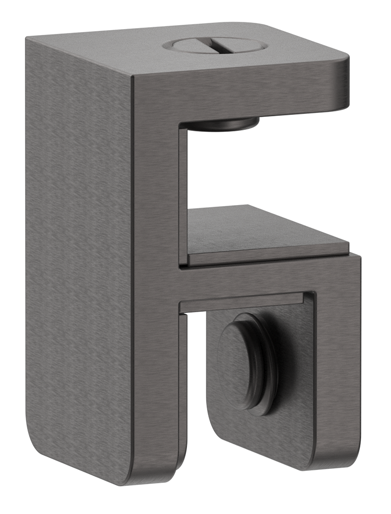 Bella Vista Shower Screen Top Plate Bracket - Gun Metal
