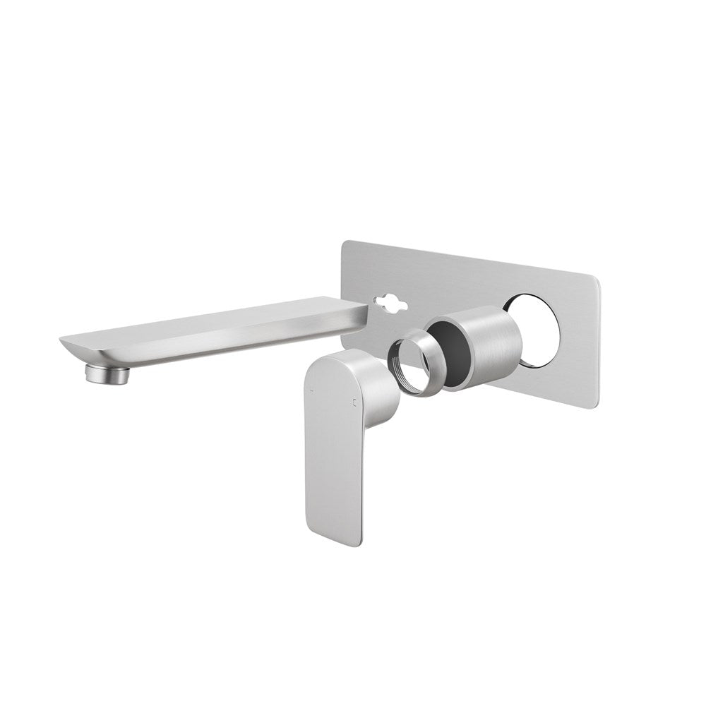 VOG Brushed Nickel Bathtub/Basin Wall Mixer With Spout (color up) - TRIM KIT ONLY