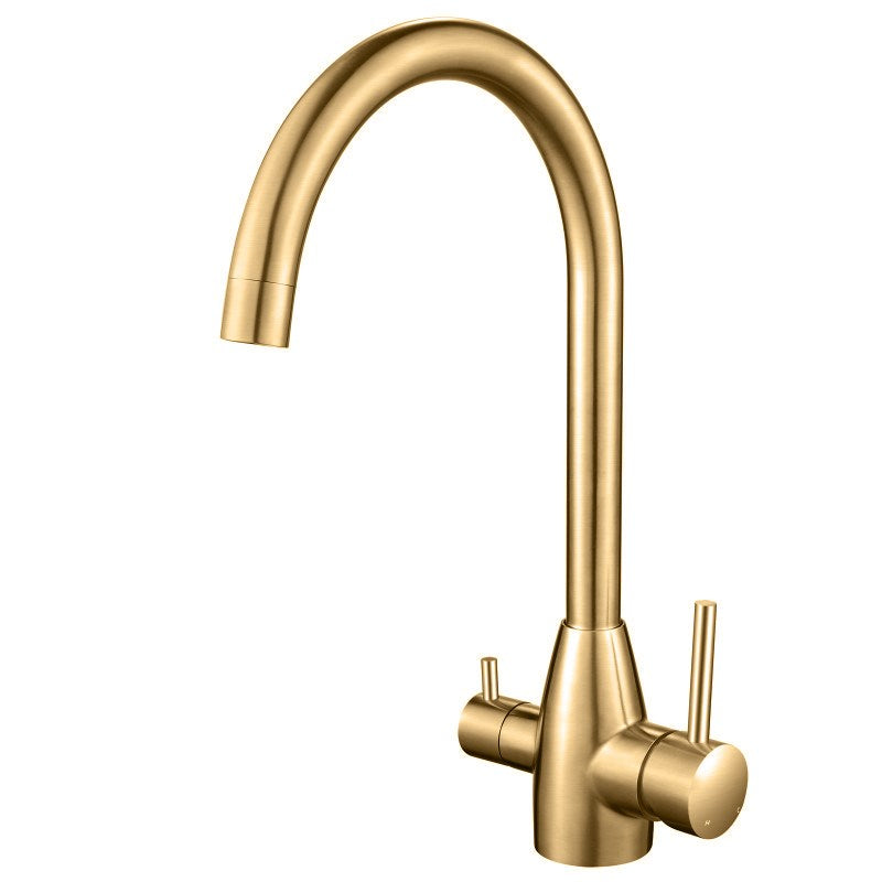 Aquaperla 3 Way Pure Drinking Water Hot & Cold Swivel Spout Kitchen Mixer