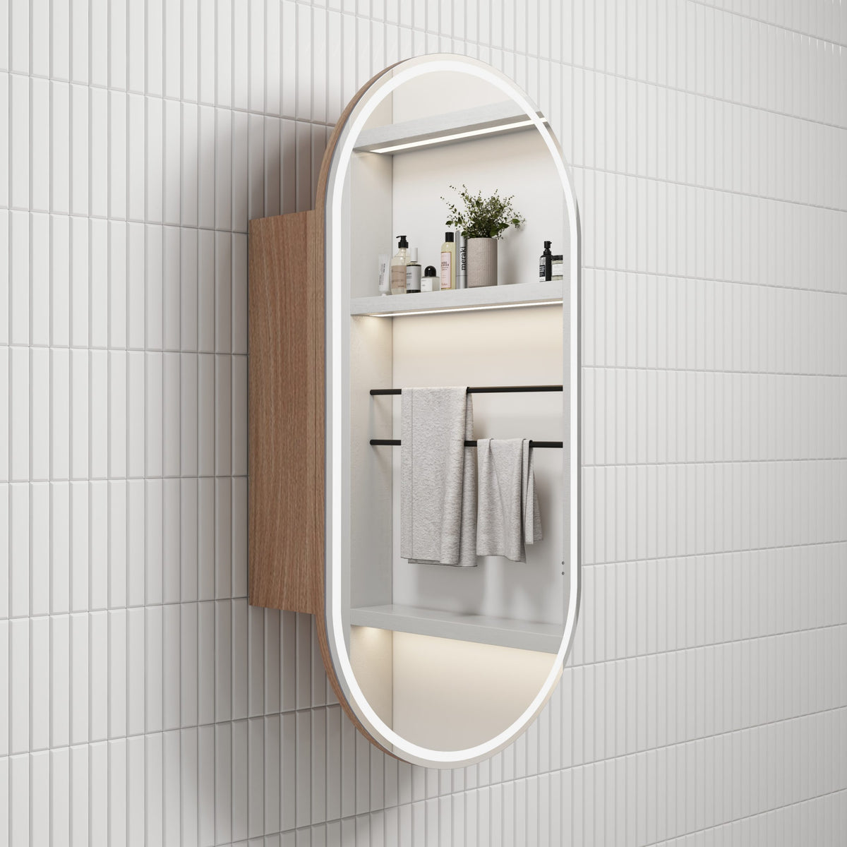 Aulic Beau Monde Oblong LED Shaving Cabinet