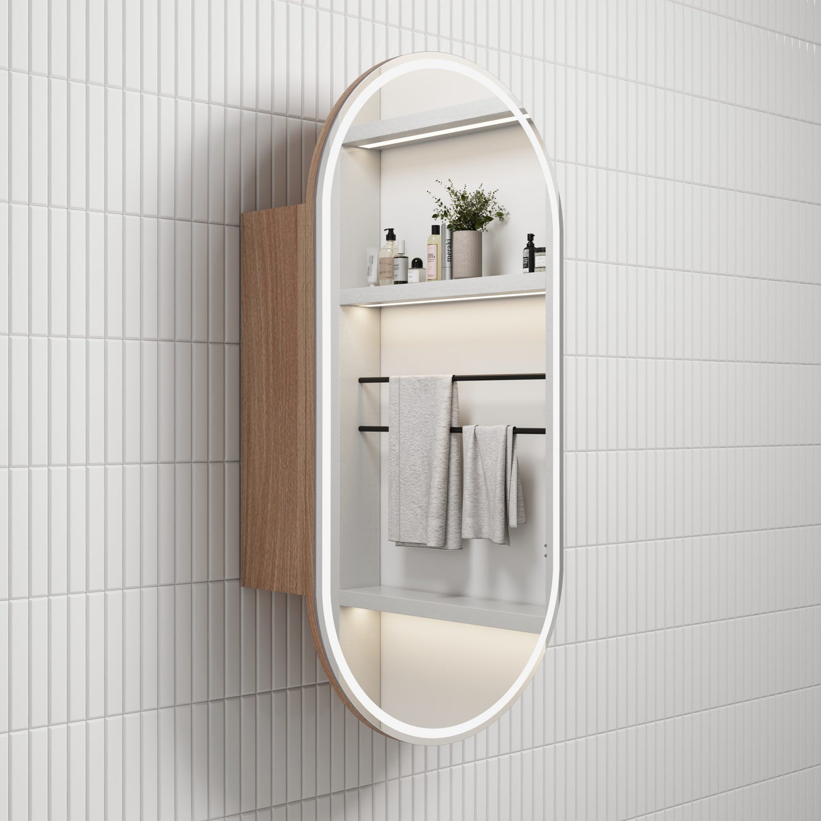 Aulic Beau Monde Oblong LED Shaving Cabinet