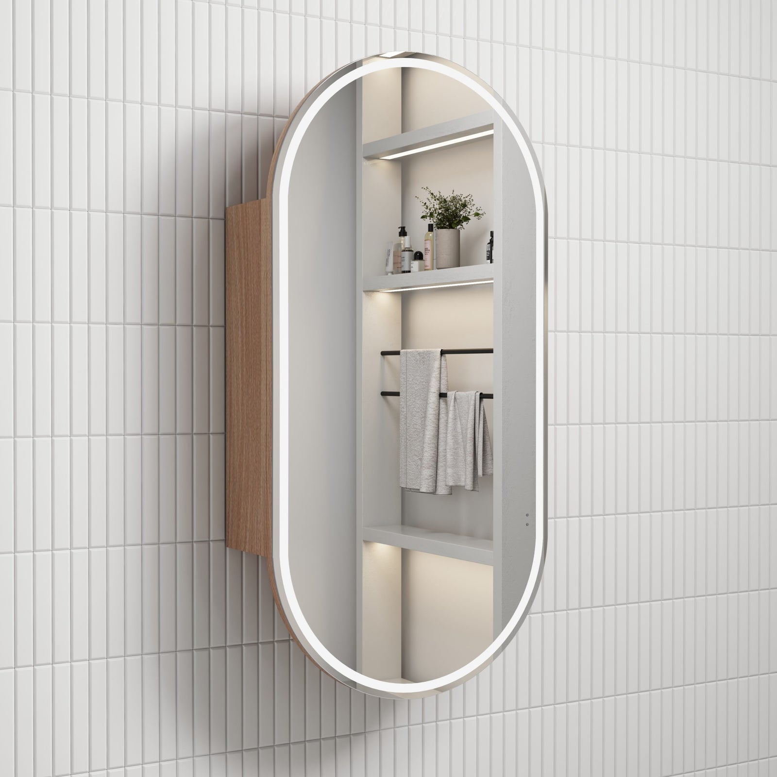 Aulic Beau Monde Oblong LED Shaving Cabinet