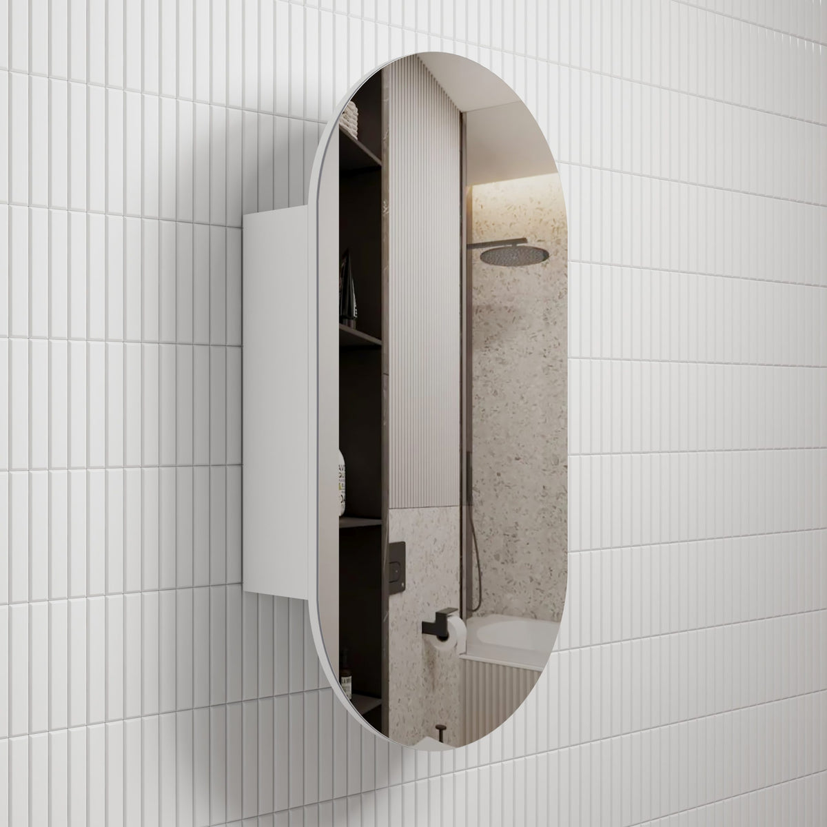 Aulic Beau Monde Oblong Shaving Cabinet