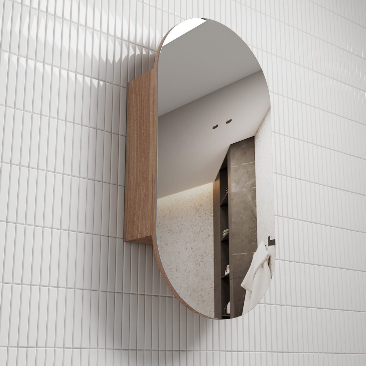 Aulic Beau Monde Oblong Shaving Cabinet