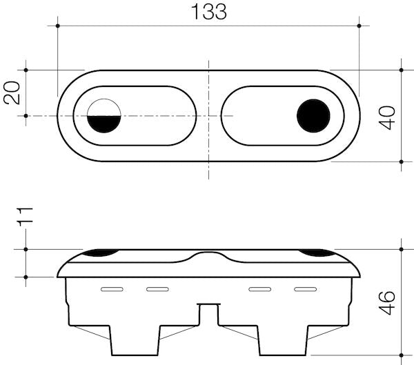 Caroma BUTTONS & BEZEL-2000 SERIES