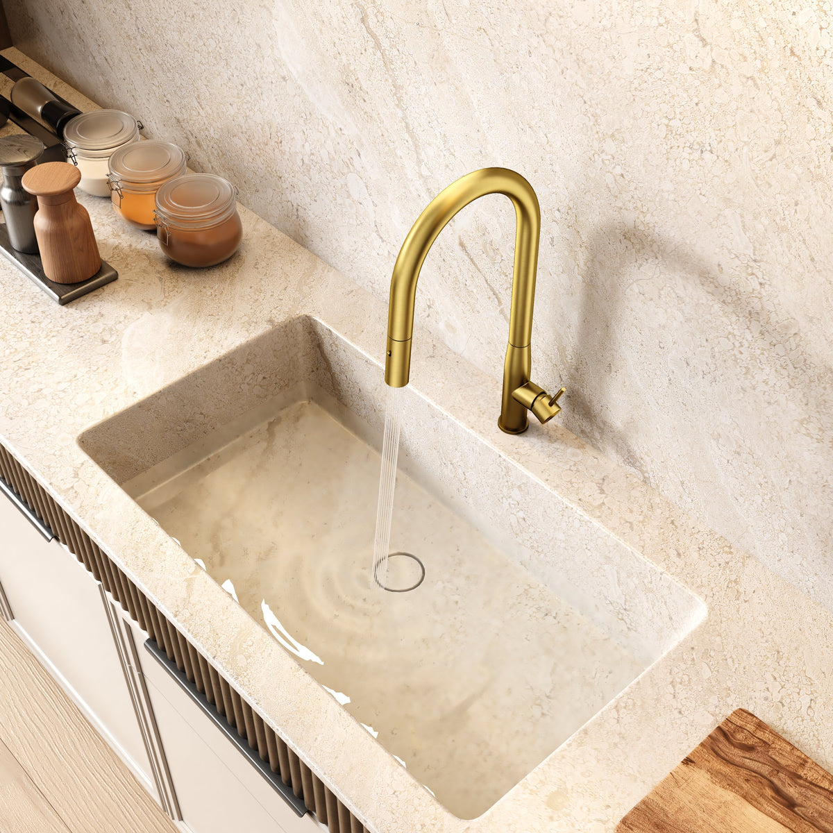 Navona Carysil Slim Pull Out Kitchen Mixer