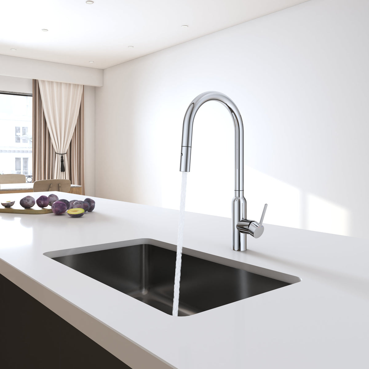 Navona Carysil Round Pull Out Kitchen Mixer