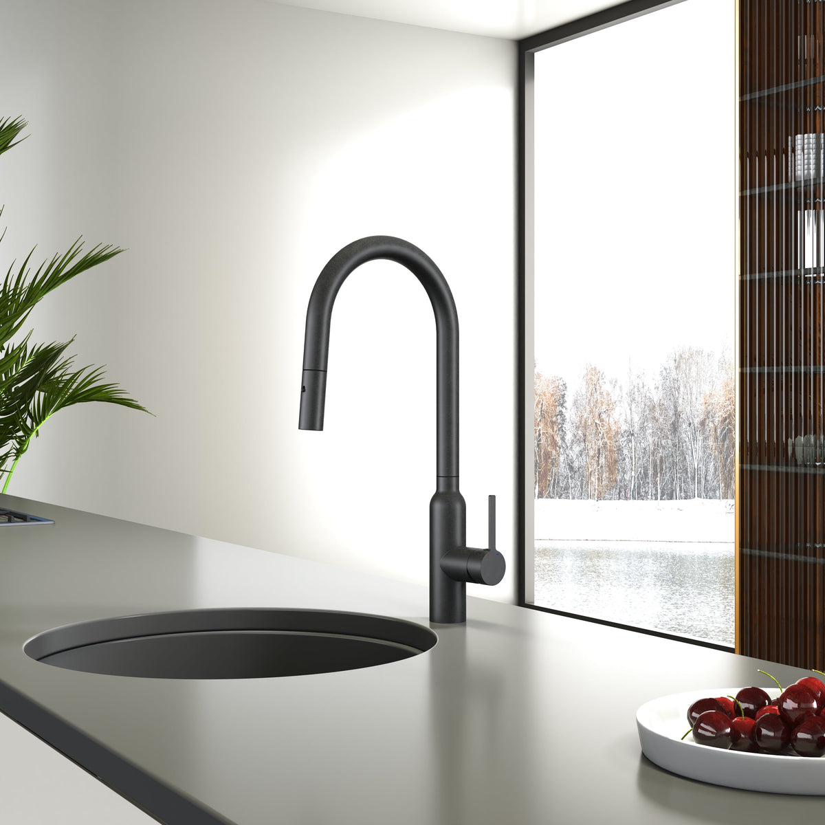 Navona Carysil Round Pull Out Kitchen Mixer