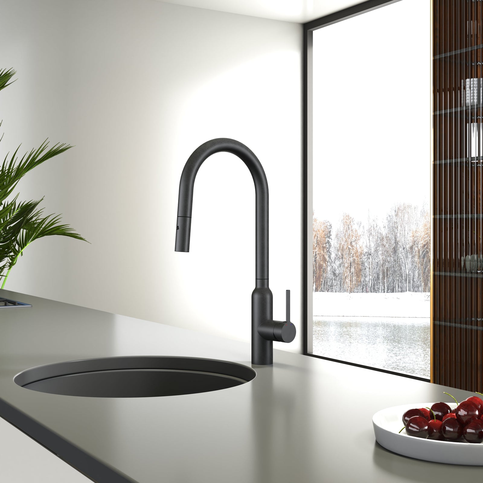 Navona Carysil Round Pull Out Kitchen Mixer