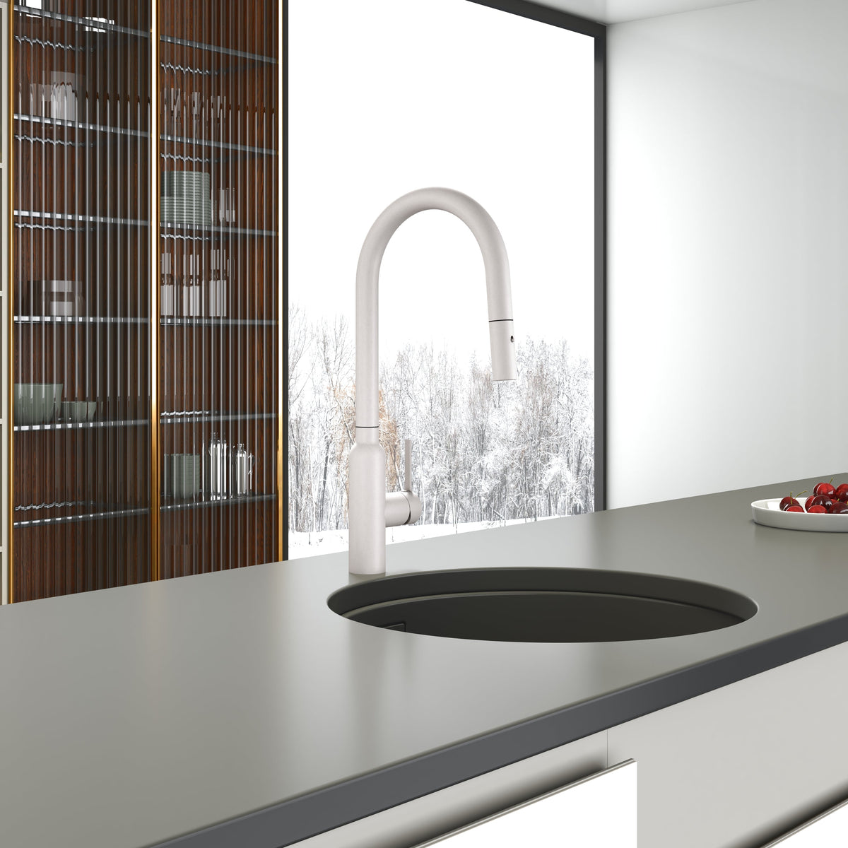 Navona Carysil Round Pull Out Kitchen Mixer
