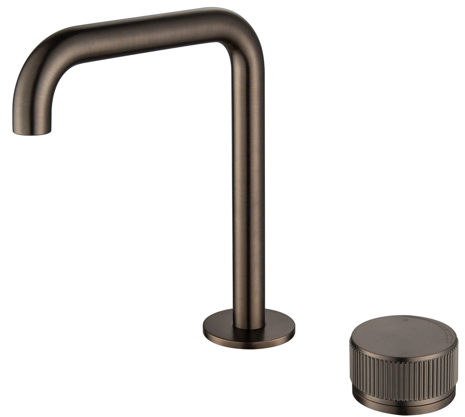 Bella Vista Mica Fluted Soft-Square Hob Basin Mixer Set
