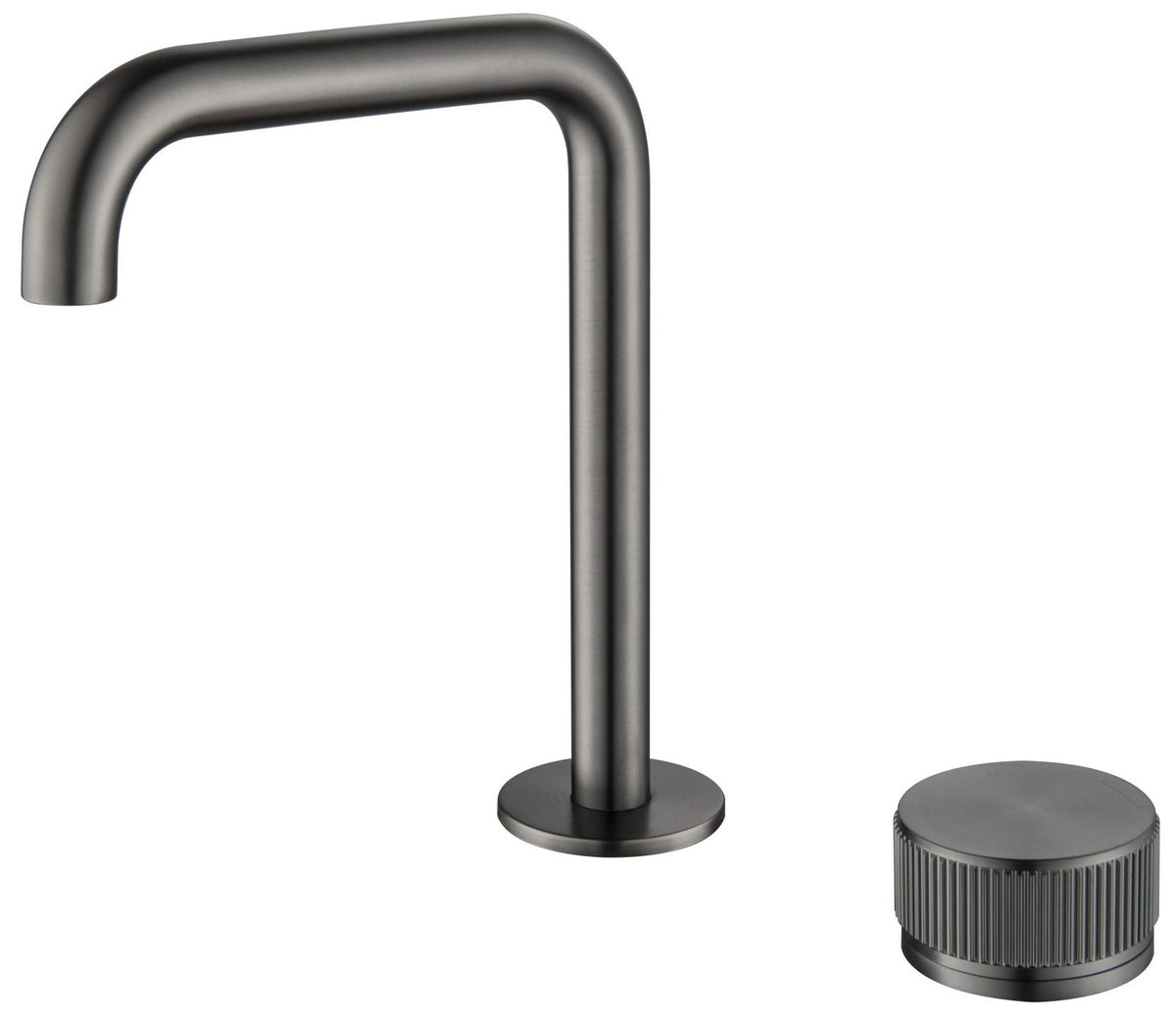 Bella Vista Mica Fluted Soft-Square Hob Basin Mixer Set
