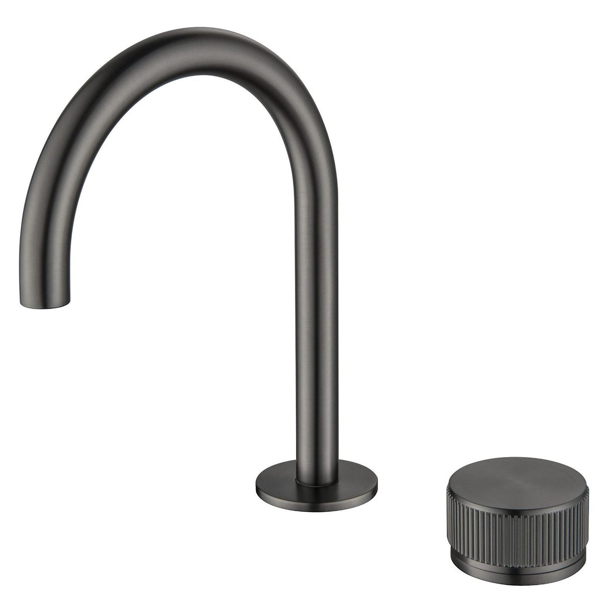 Bella Vista Mica Fluted Gooseneck Hob Basin Mixer Set