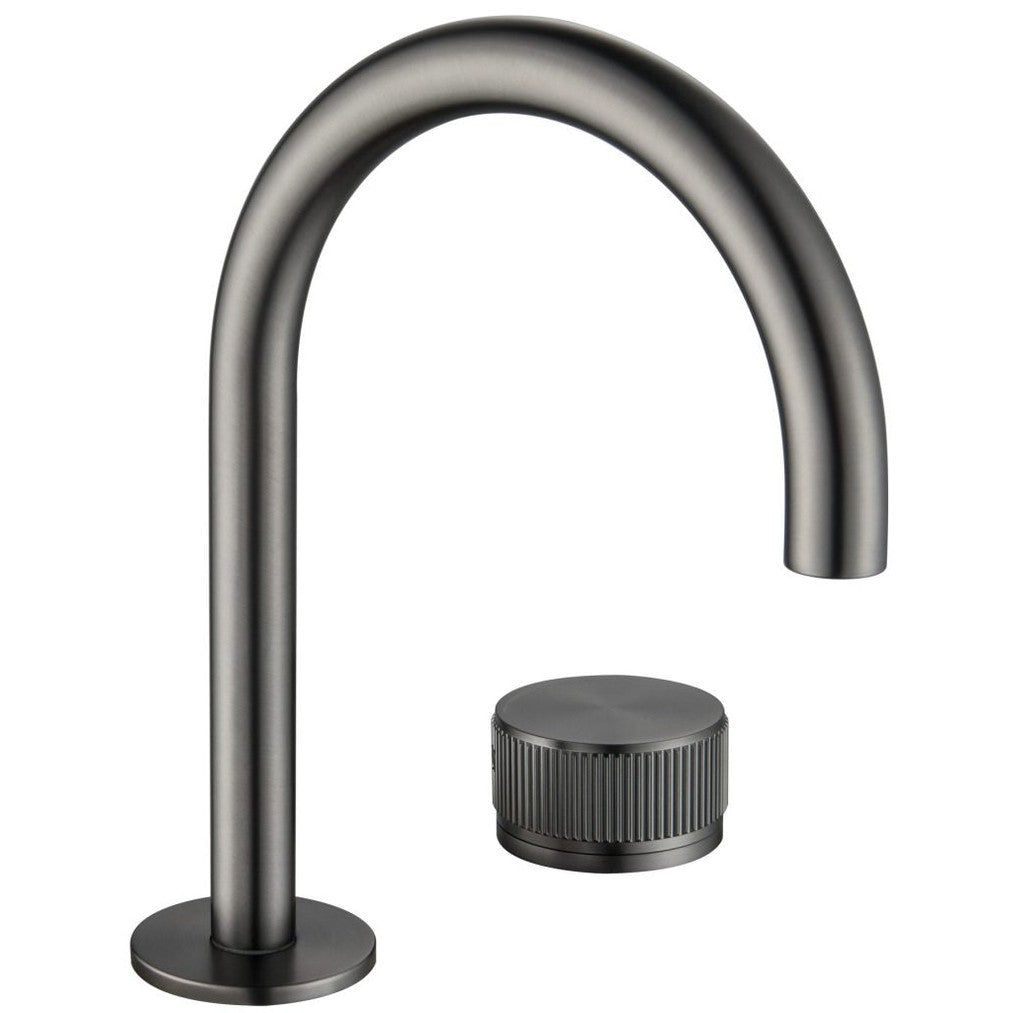Bella Vista Mica Fluted Gooseneck Hob Basin Mixer Set