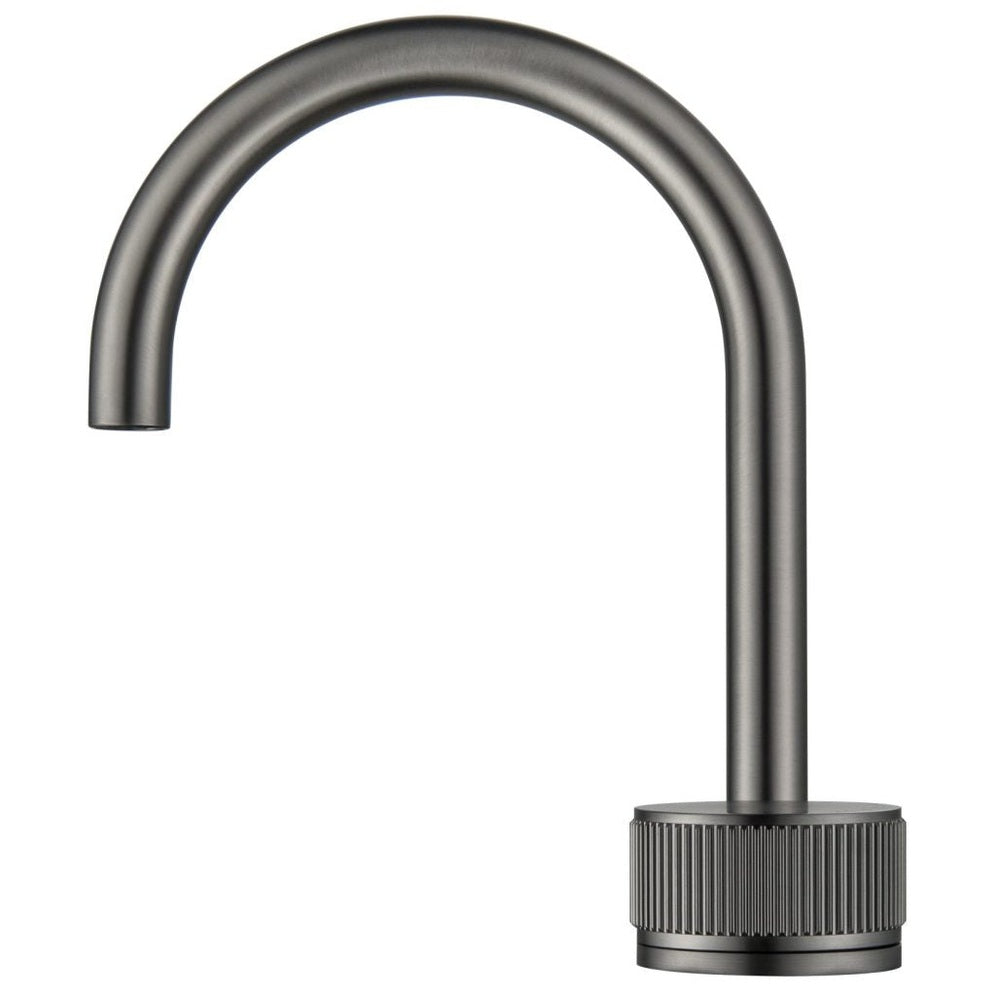 Bella Vista Mica Fluted Gooseneck Hob Basin Mixer Set