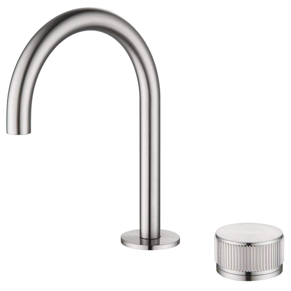 Bella Vista Mica Fluted Gooseneck Hob Basin Mixer Set