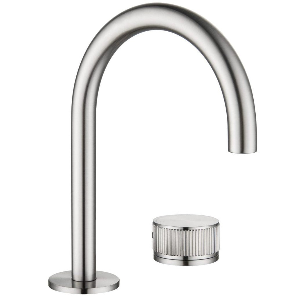 Bella Vista Mica Fluted Gooseneck Hob Basin Mixer Set