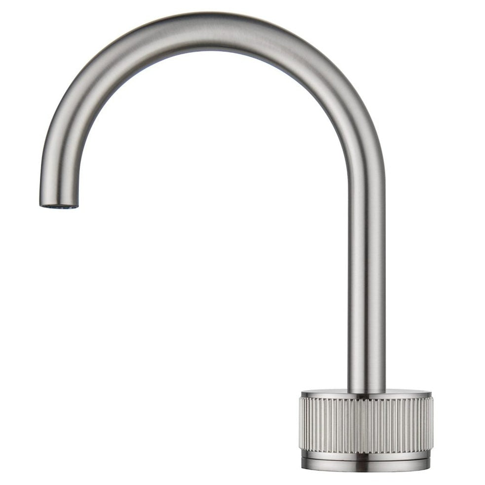 Bella Vista Mica Fluted Gooseneck Hob Basin Mixer Set