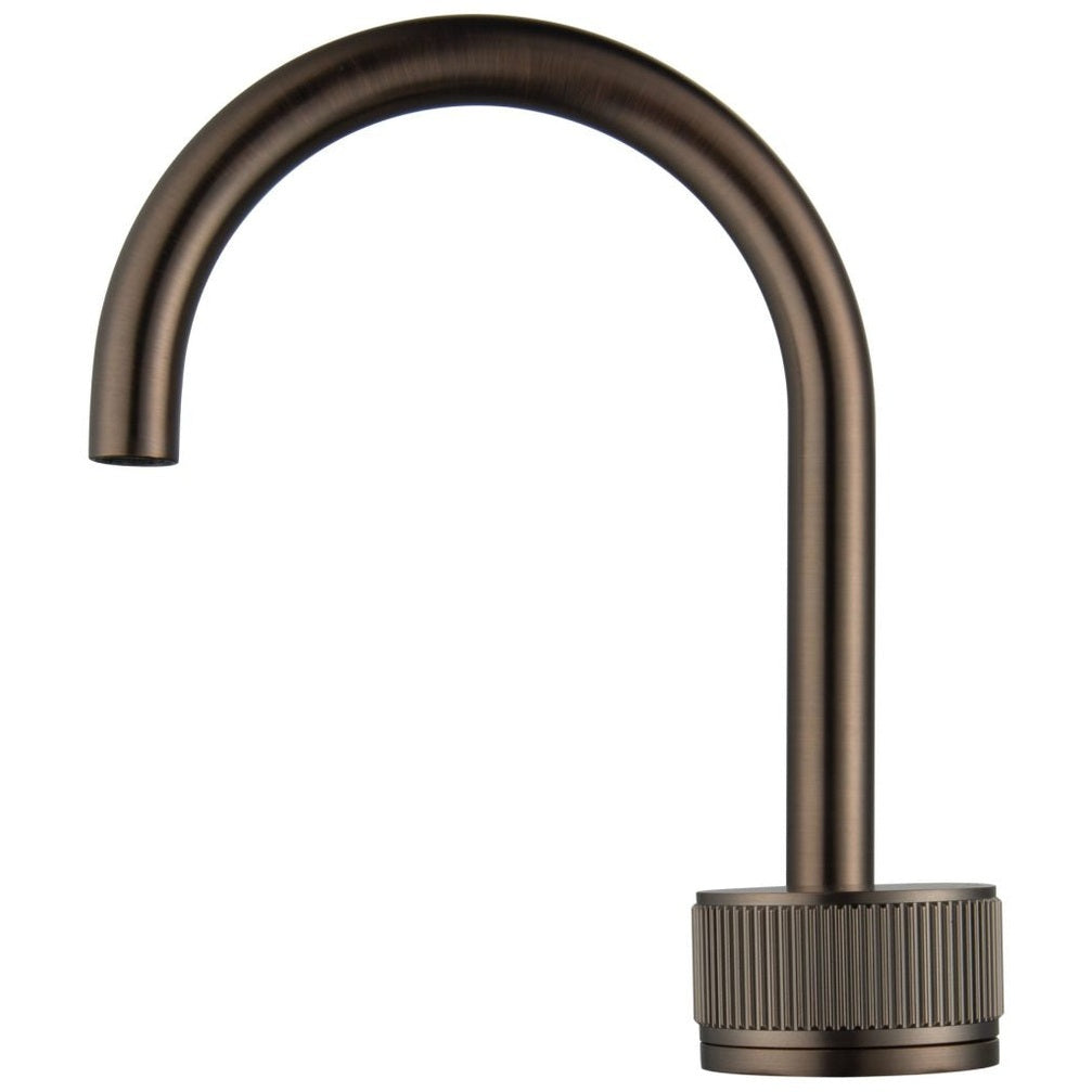 Bella Vista Mica Fluted Gooseneck Hob Basin Mixer Set