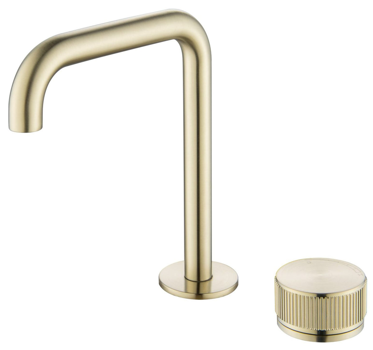Bella Vista Mica Fluted Soft-Square Hob Basin Mixer Set