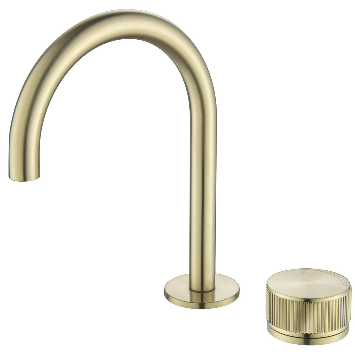 Bella Vista Mica Fluted Gooseneck Hob Basin Mixer Set