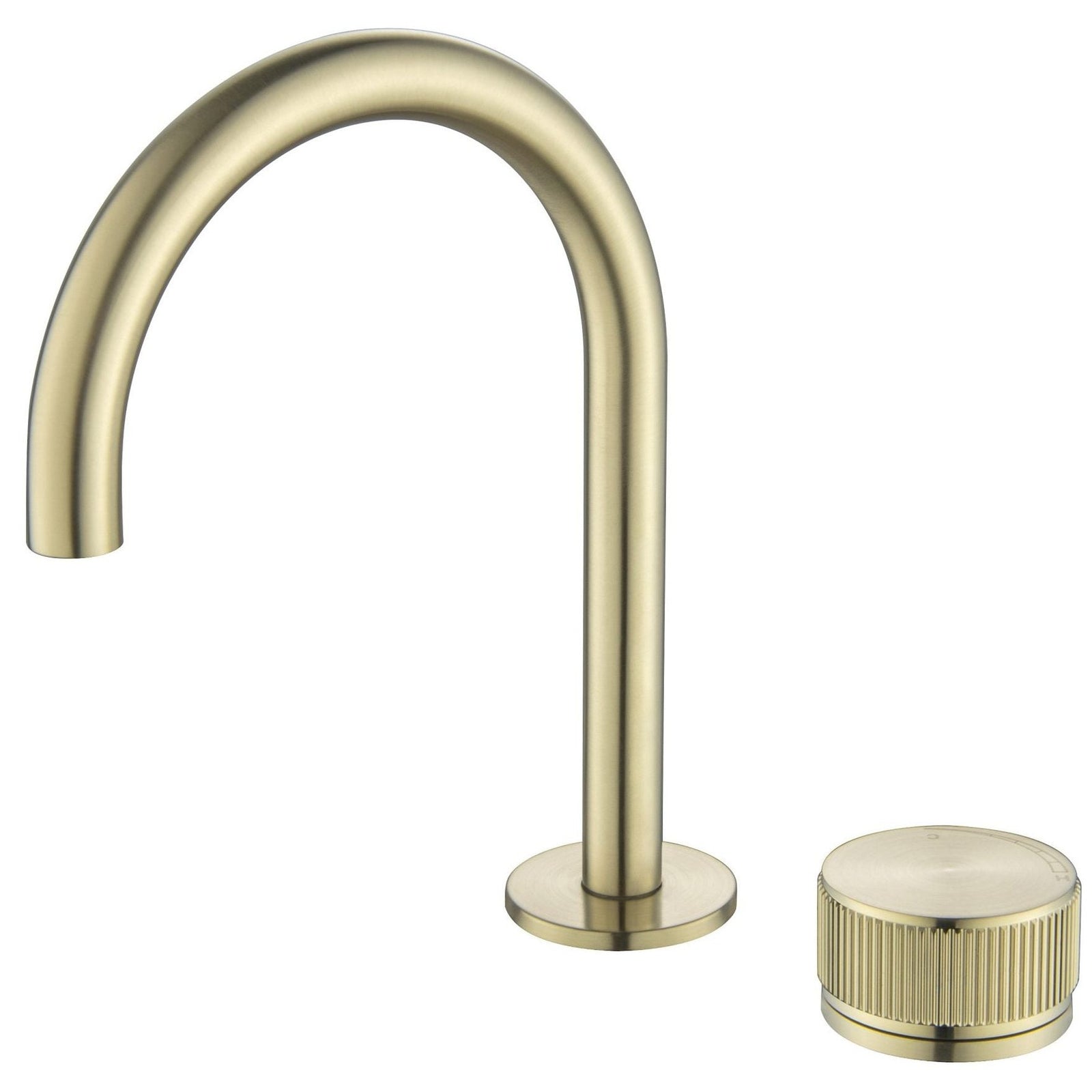 Bella Vista Mica Fluted Gooseneck Hob Basin Mixer Set