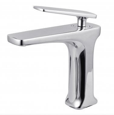 Square Chrome Basin Mixer