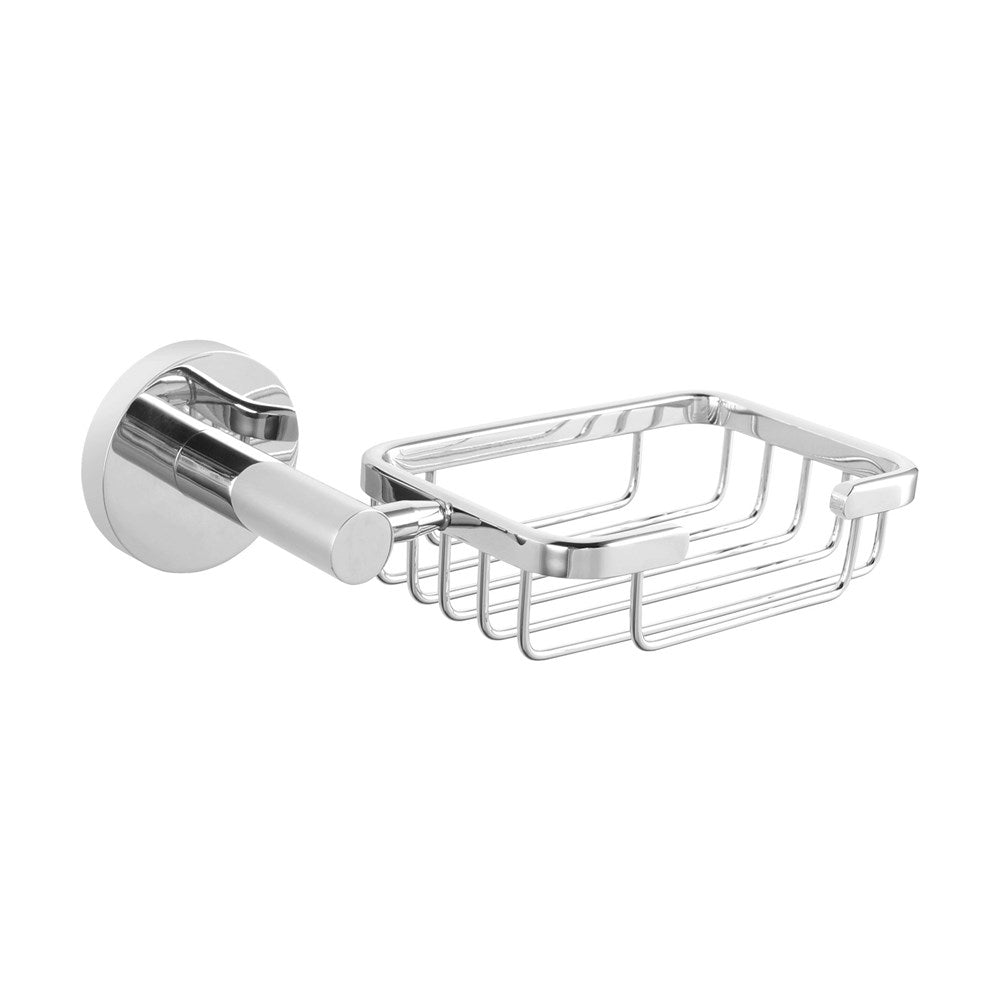 Lucid Pin Lever Round Chrome Stainless Steel Wall Mounted Soap Holder