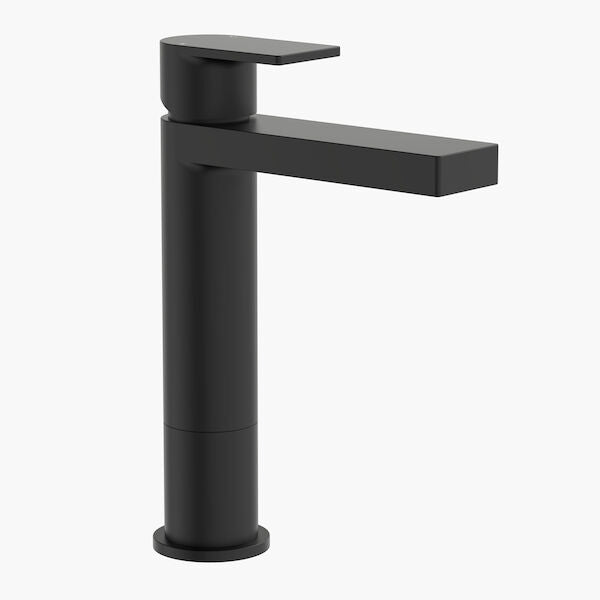 Clark Round Square Tower Basin Mixer - Lead Free
