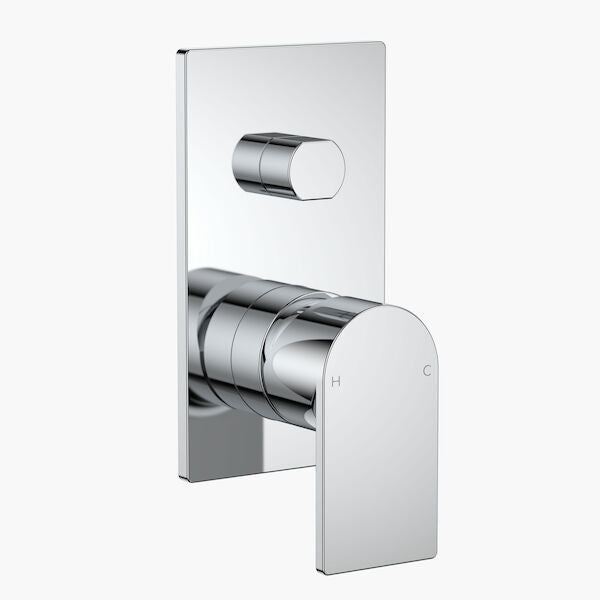 Clark Round Square Wall Mixer with Diverter