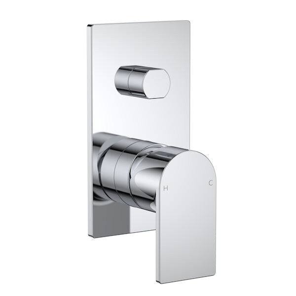 Clark Round Square Wall Mixer with Diverter