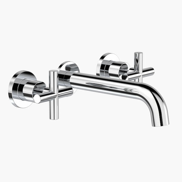 Clark Cross Wall Basin/Bath Set 220mm - Lead Free
