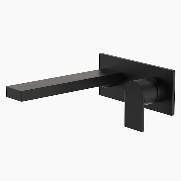 Clark Round Square Wall Basin/Bath Mixer 220mm - Lead Free