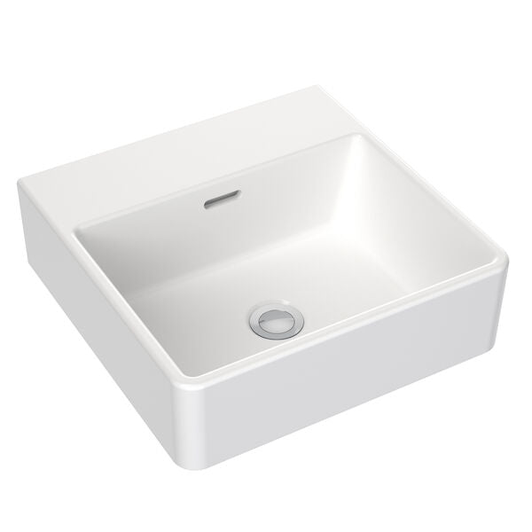 Clark Square Wall Basin 400mm (No Tap Hole)