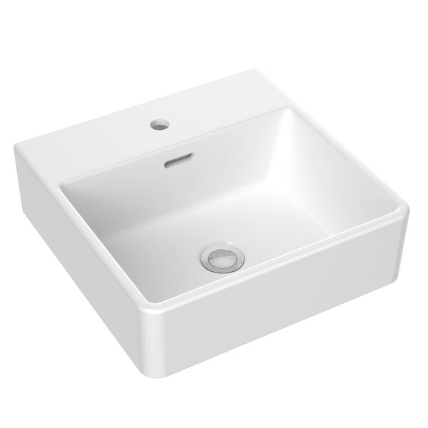Clark Square Wall Basin 400mm (No Tap Hole)