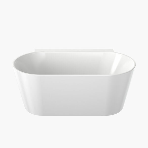 Clark Round Back to Wall Freestanding Bath 1400mm (with Overflow)