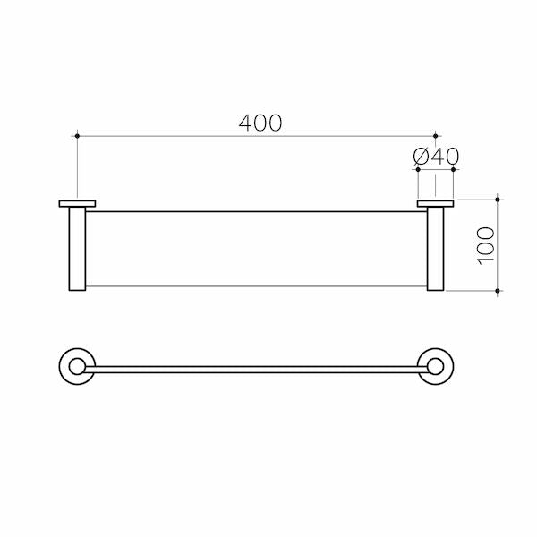 Clark Round Metal Shelf