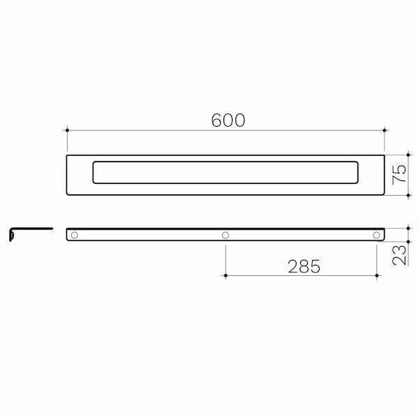 Clark Square Single Towel Rail