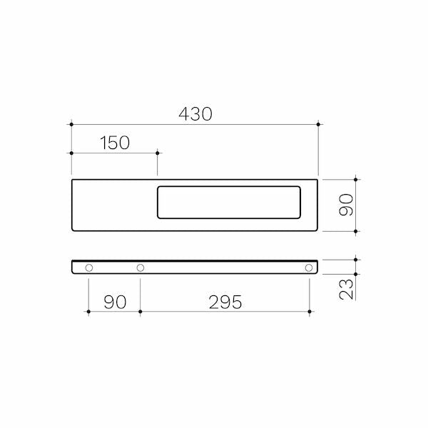 Clark Square Hand Towel Rail