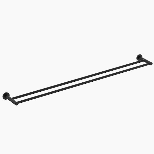 Clark Round Double Towel Rail 900mm - Matte