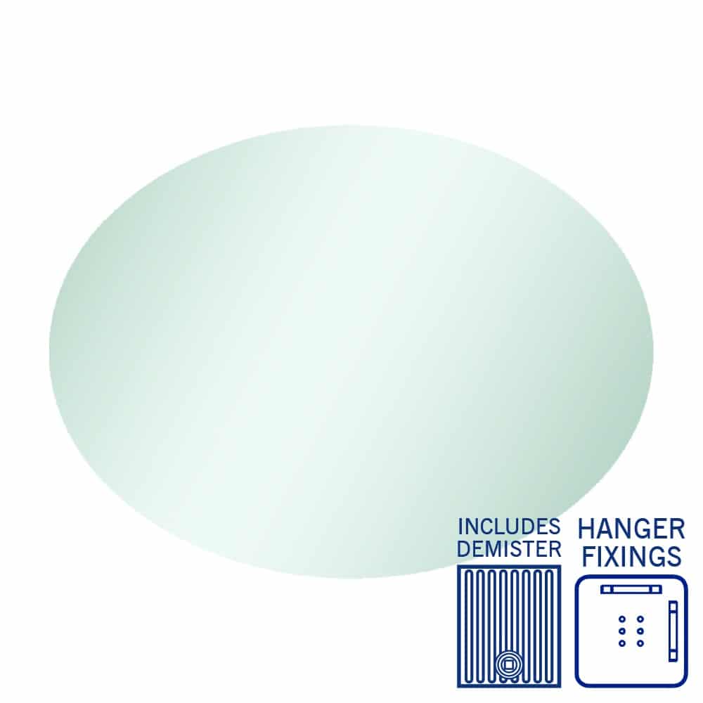 Cody Polished Edge Oval Mirror