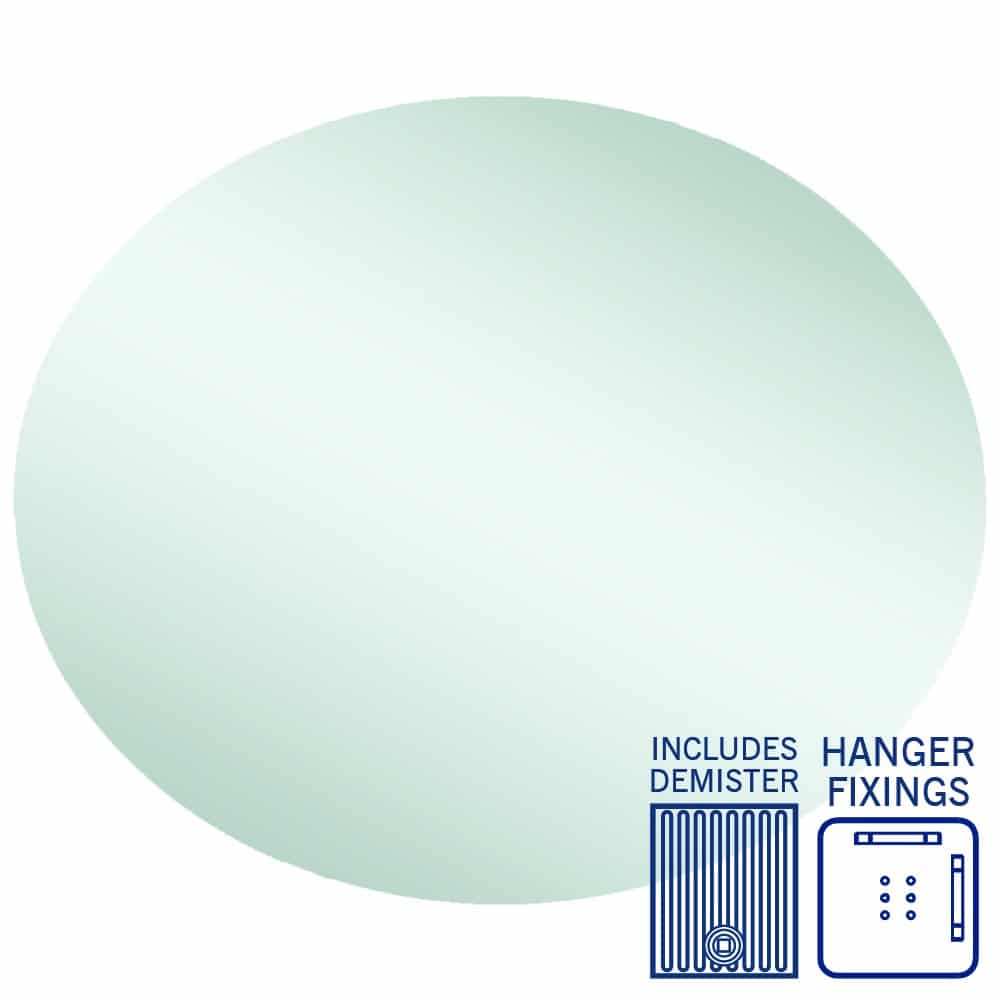 Cody Polished Edge Oval Mirror